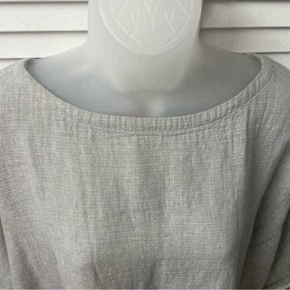 Eileen Fisher Organic Linen Cotton Blend Top - Picture 5 of 15